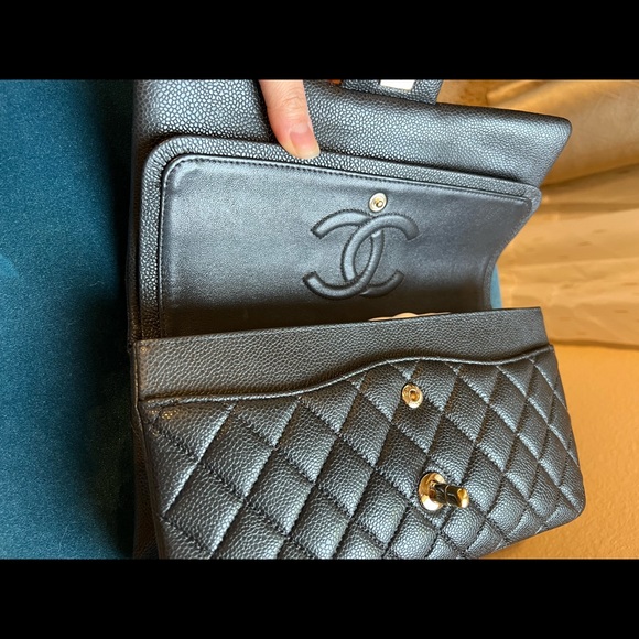 Chanel classic iridescent Dark gray 25 series. Very good condition - Picture 9 of 16